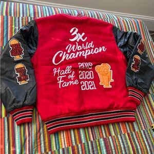 Today’s Deal 1/2 price Capalot Hall of Fame Varsity Jacket size Xlarge nwt